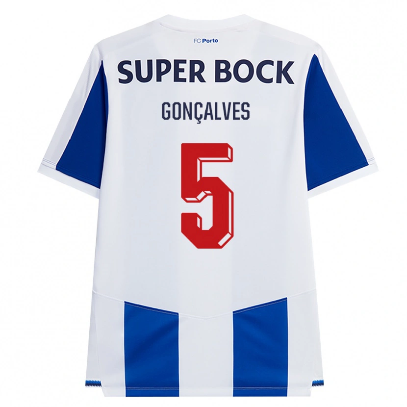 Danxen Homem Camisola Martim Gonçalves #5 Azul Branco Vermelho Principal 2026/27 Camisa Brasil
