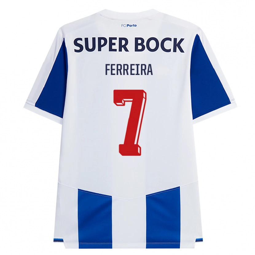 Danxen Homem Camisola Maria Ferreira #7 Azul Branco Vermelho Principal 2026/27 Camisa Brasil