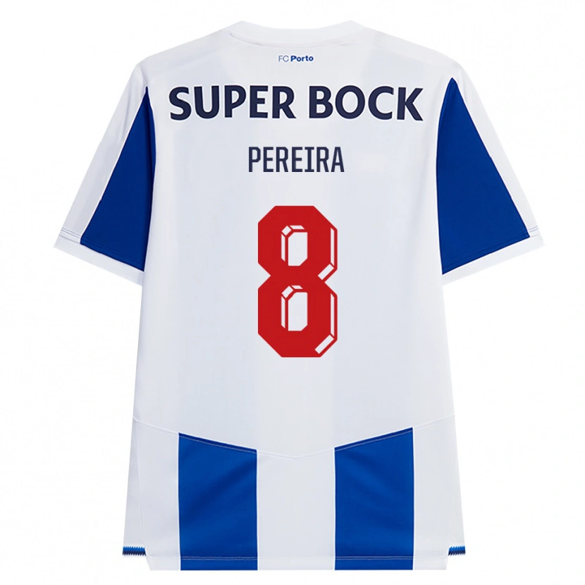Danxen Homem Camisola Catarina Pereira #8 Azul Branco Vermelho Principal 2026/27 Camisa Brasil