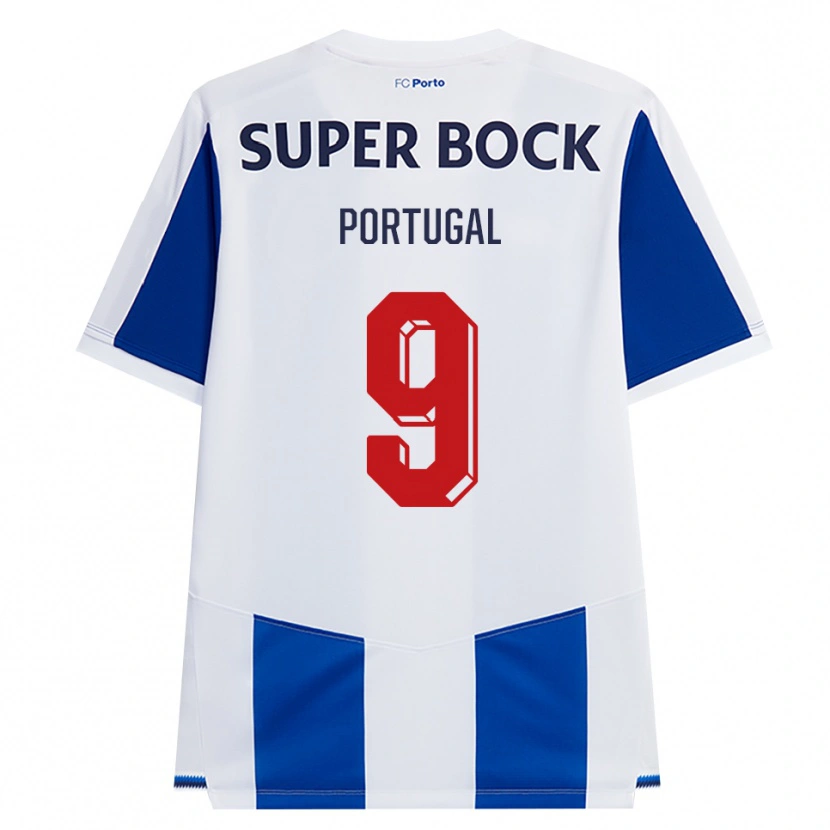 Danxen Homem Camisola Tiago Portugal #9 Azul Branco Vermelho Principal 2026/27 Camisa Brasil