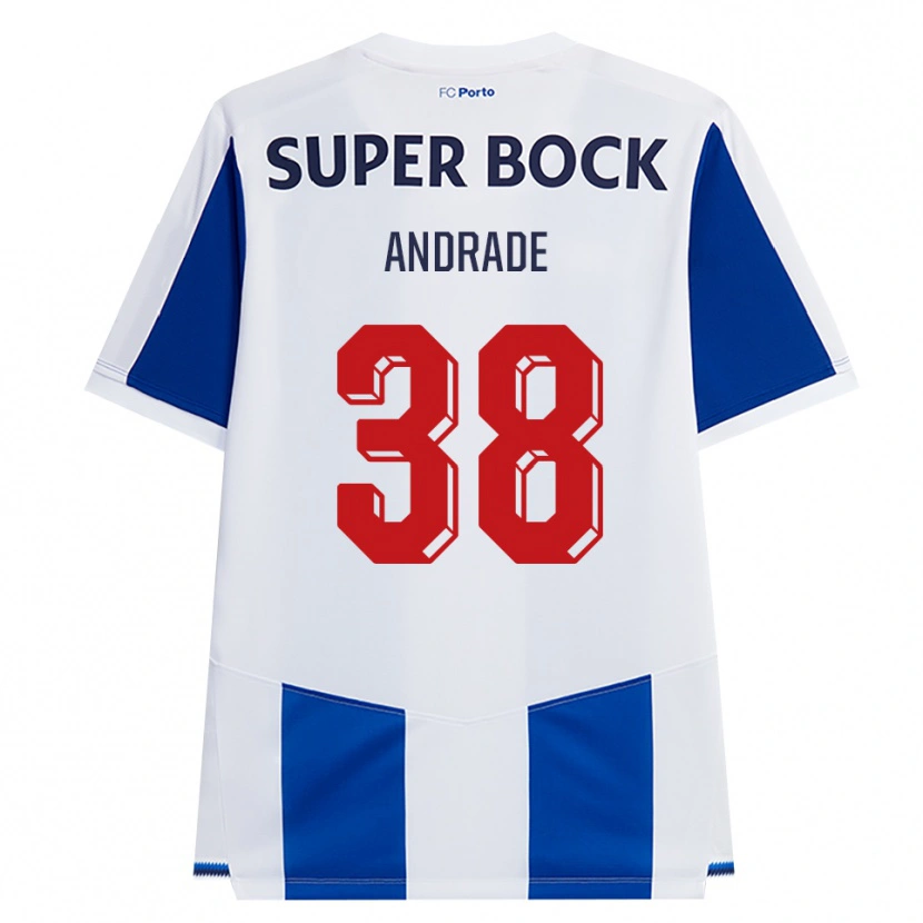 Danxen Homem Camisola Fernando Andrade #38 Azul Branco Vermelho Principal 2026/27 Camisa Brasil