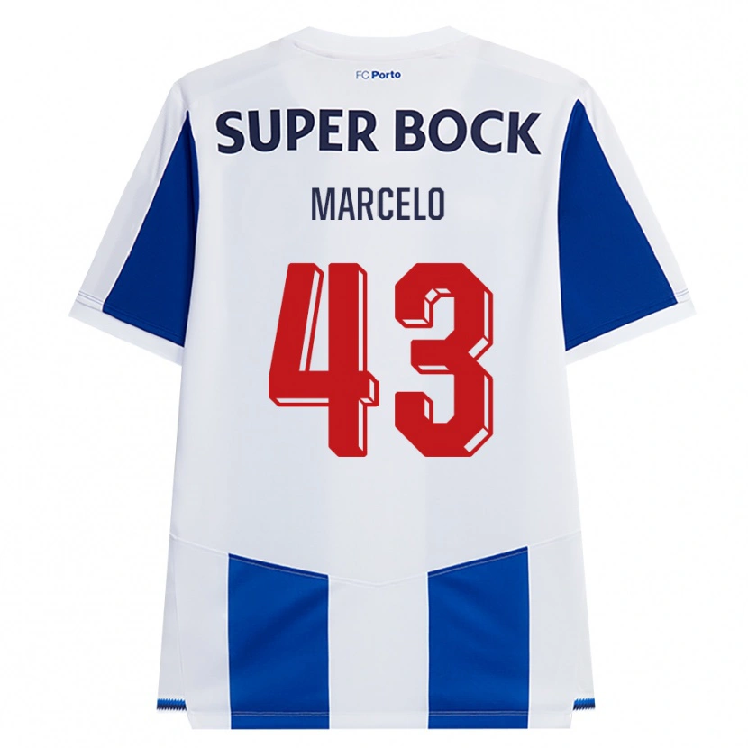 Danxen Homem Camisola Joao Marcelo #43 Azul Branco Vermelho Principal 2026/27 Camisa Brasil