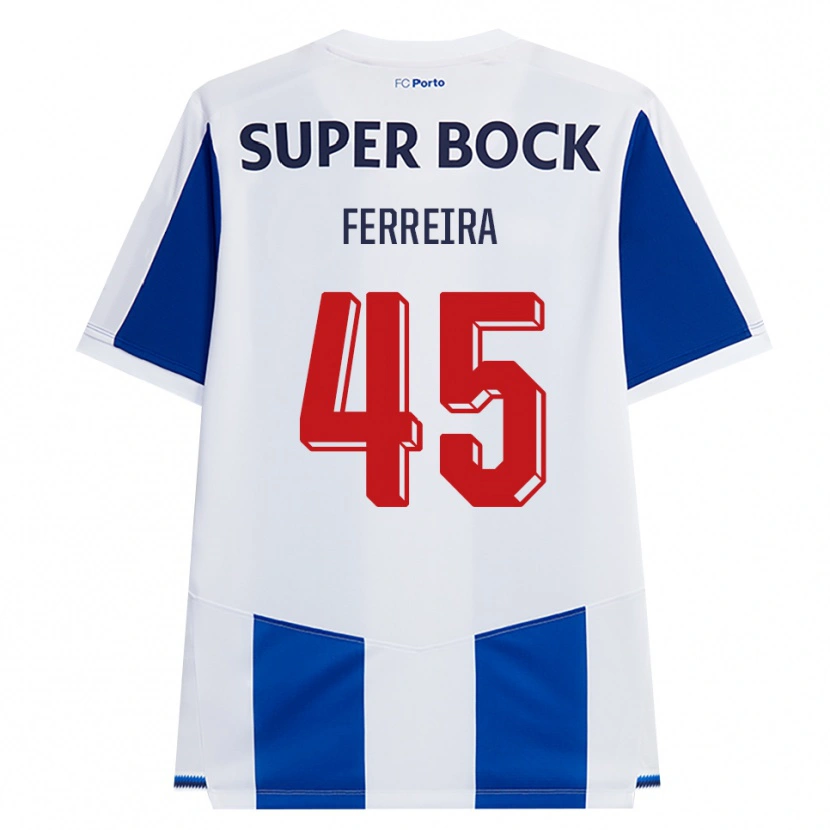 Danxen Homem Camisola Tiago Ferreira #45 Azul Branco Vermelho Principal 2026/27 Camisa Brasil