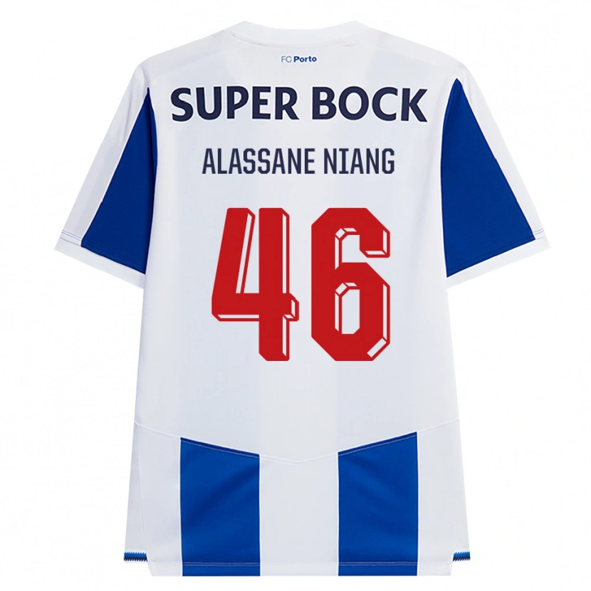 Danxen Homem Camisola Mame Alassane Niang #46 Azul Branco Vermelho Principal 2026/27 Camisa Brasil