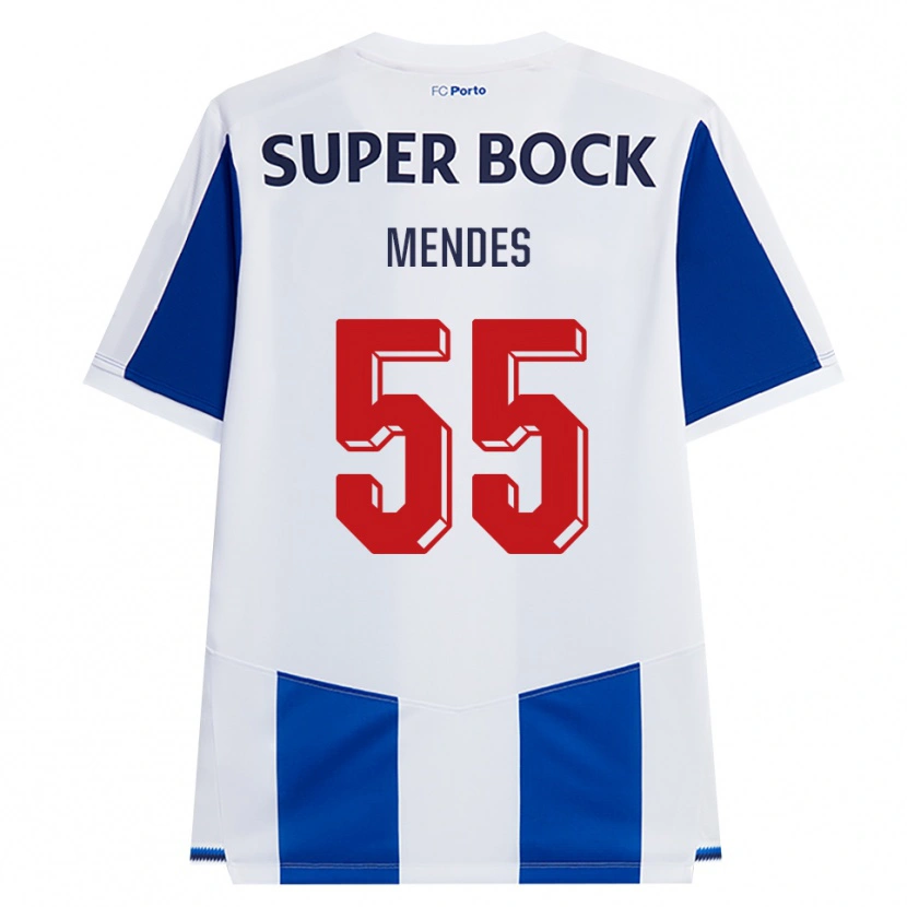 Danxen Homem Camisola Joao Mendes #55 Azul Branco Vermelho Principal 2026/27 Camisa Brasil