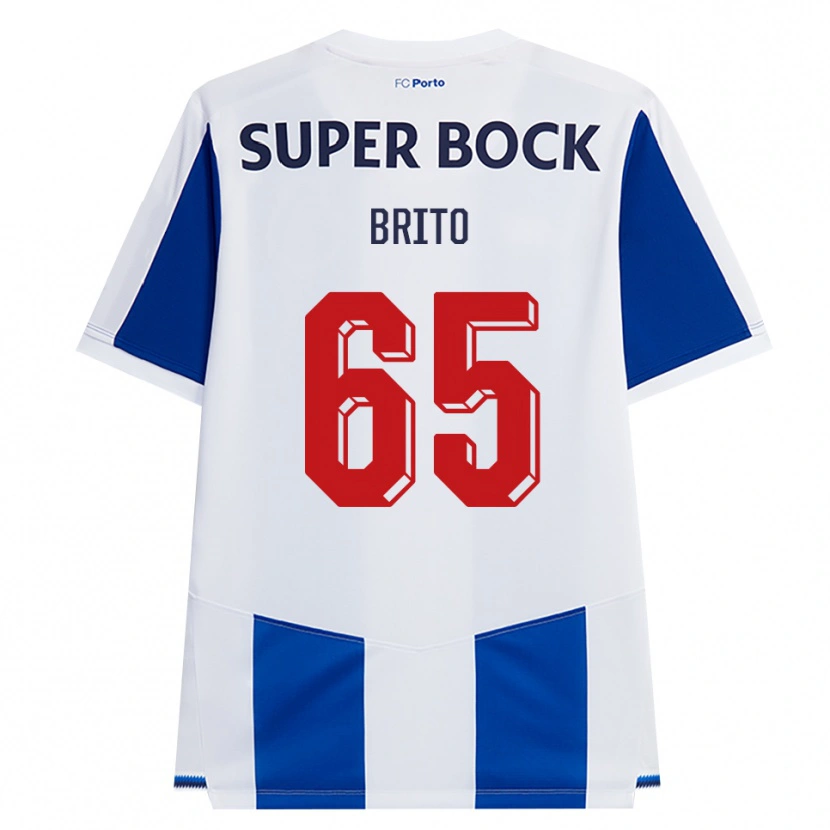 Danxen Homem Camisola João Brito #65 Azul Branco Vermelho Principal 2026/27 Camisa Brasil