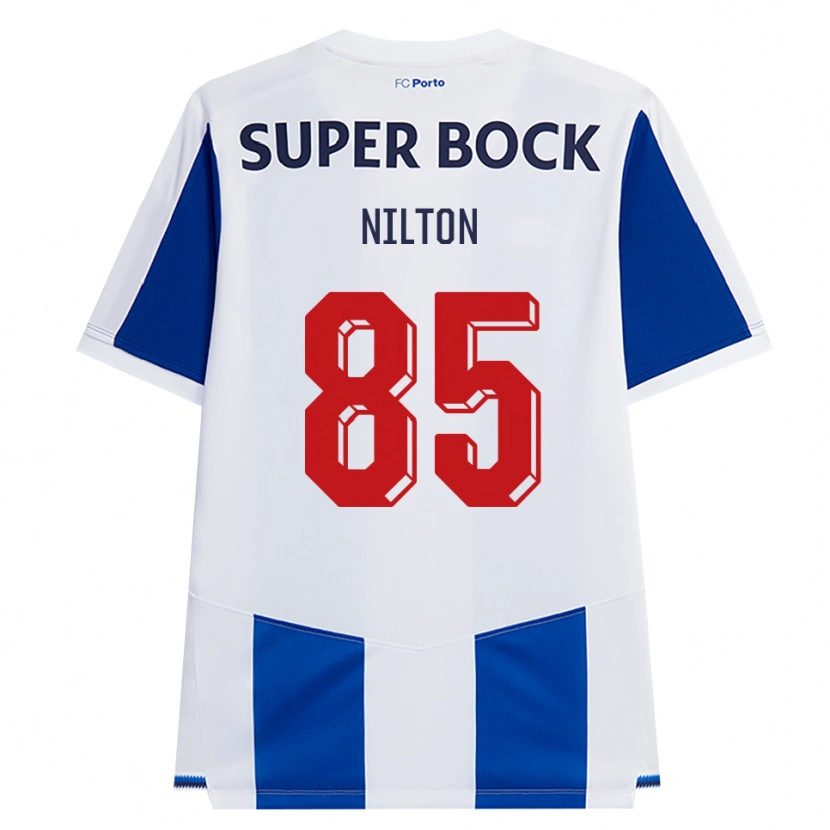 Danxen Homem Camisola Nilton #85 Azul Branco Vermelho Principal 2026/27 Camisa Brasil