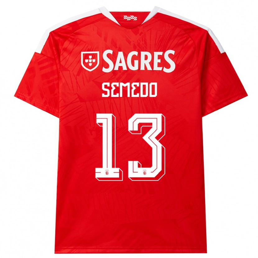 Danxen Homem Camisola Benjamim Semedo #13 Vermelho Branco Amarelo Principal 2026/27 Camisa Brasil