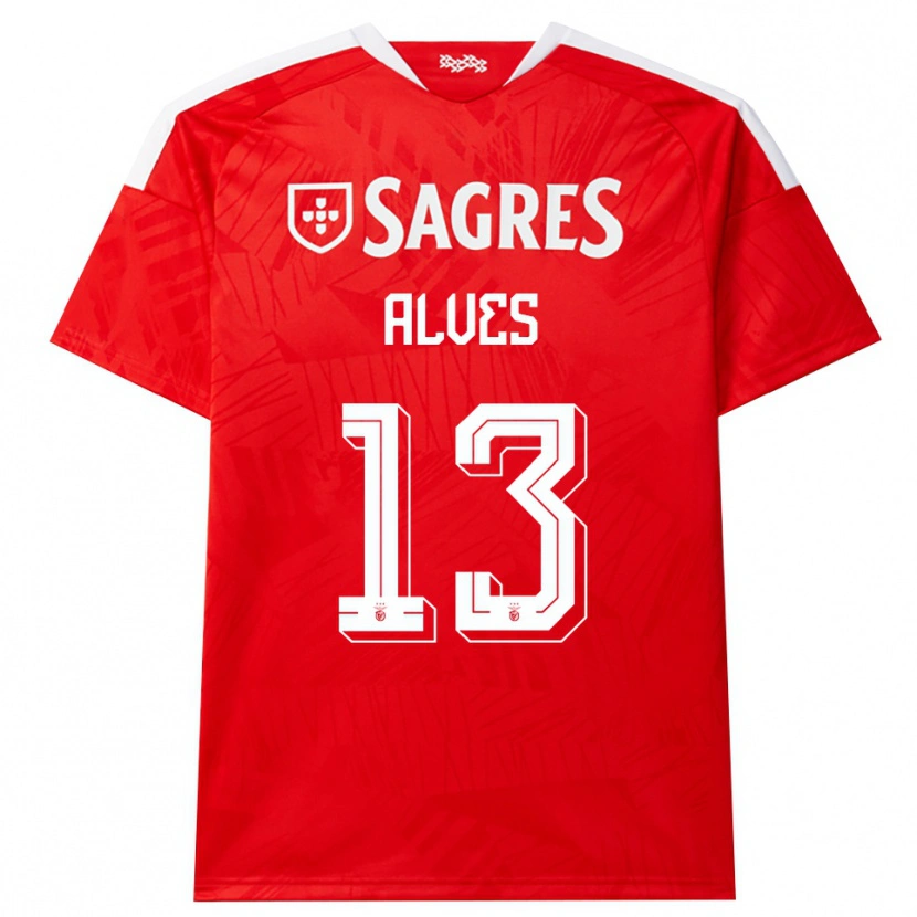 Danxen Homem Camisola Lucia Alves #13 Vermelho Branco Amarelo Principal 2026/27 Camisa Brasil