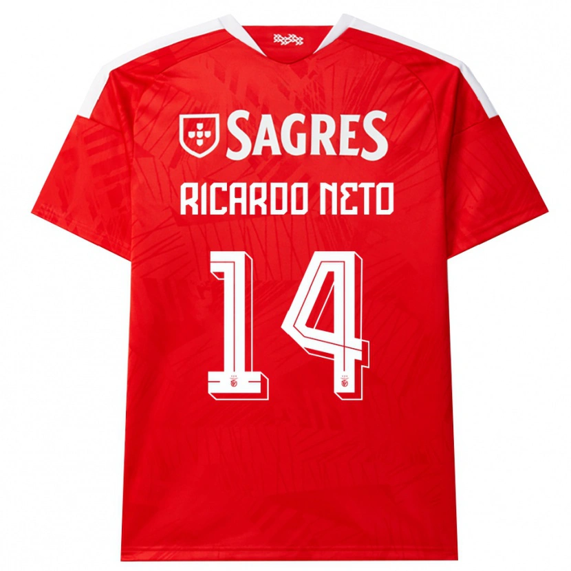 Danxen Homem Camisola Ricardo Neto #14 Vermelho Branco Amarelo Principal 2026/27 Camisa Brasil