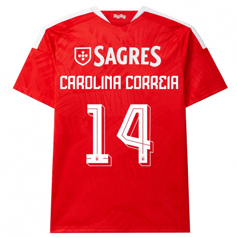 Danxen Homem Camisola Carolina Correia #14 Vermelho Branco Amarelo Principal 2026/27 Camisa Brasil