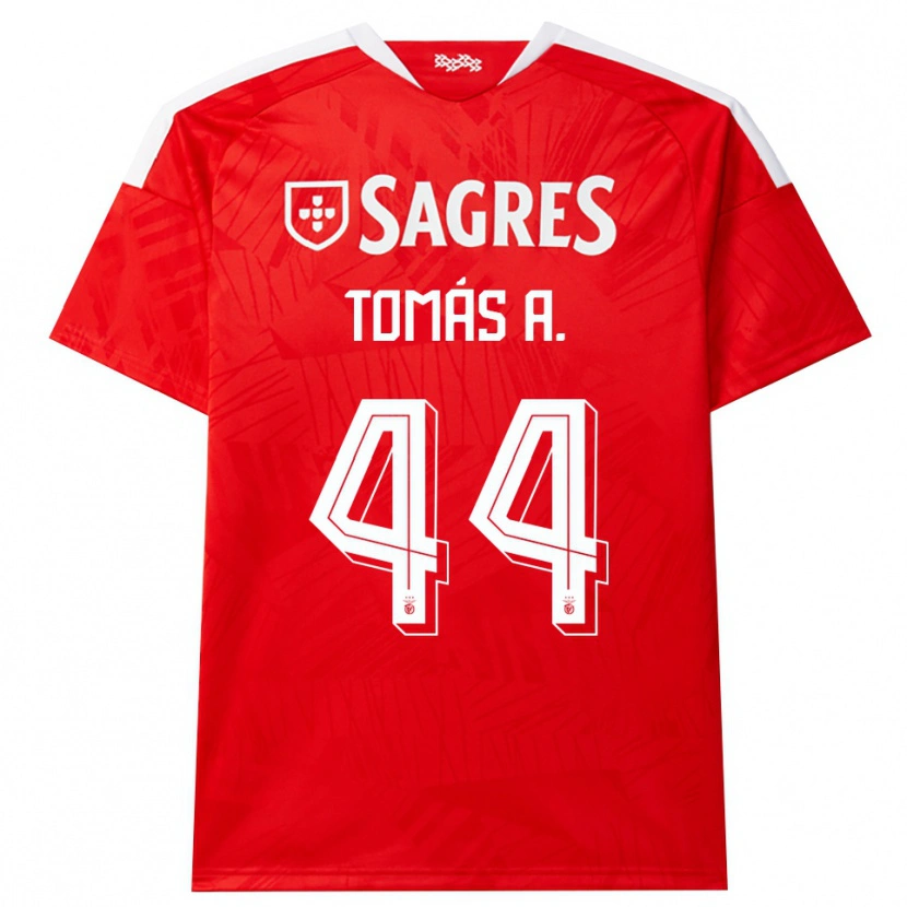 Danxen Homem Camisola Tomás Araújo #44 Vermelho Branco Amarelo Principal 2026/27 Camisa Brasil