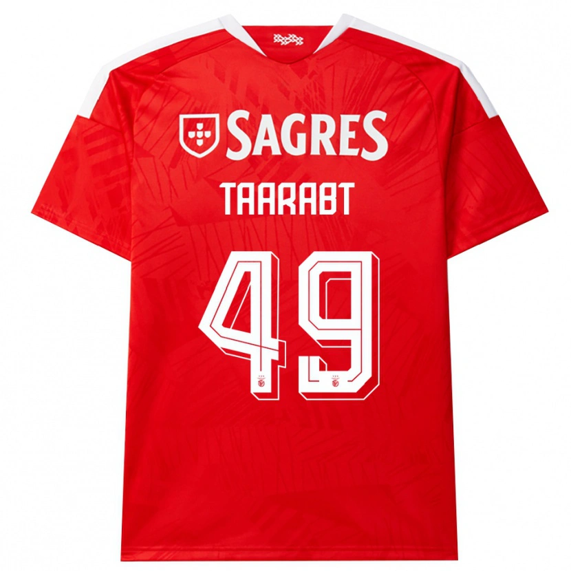 Danxen Homem Camisola Adel Taarabt #49 Vermelho Branco Amarelo Principal 2026/27 Camisa Brasil