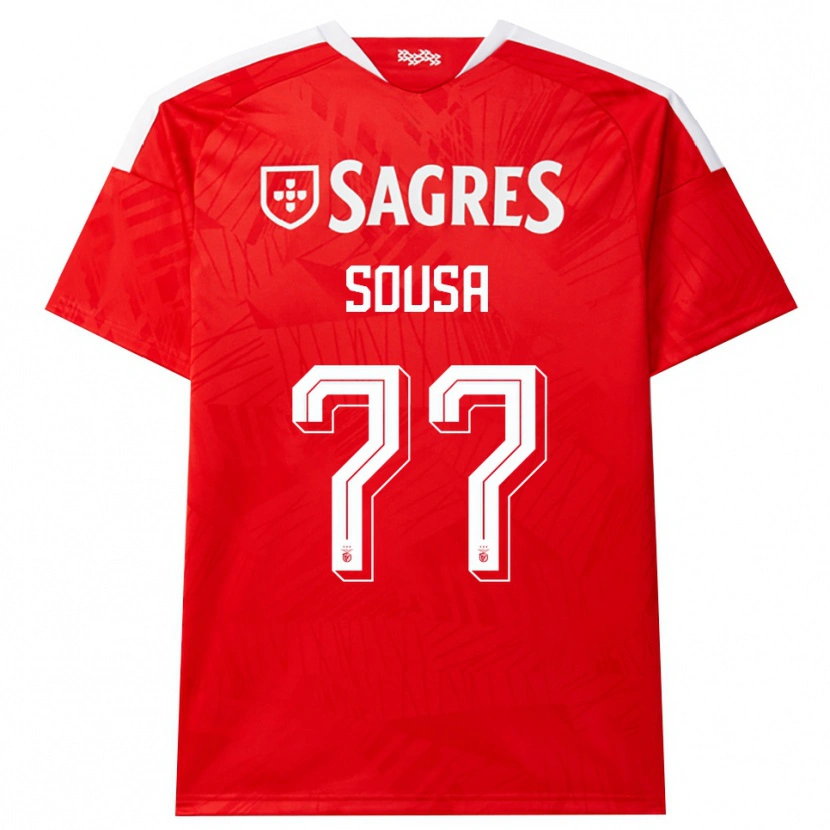 Danxen Homem Camisola Gerson Sousa #77 Vermelho Branco Amarelo Principal 2026/27 Camisa Brasil