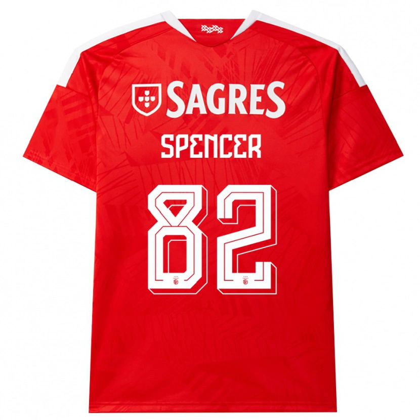 Danxen Homem Camisola Diogo Spencer #82 Vermelho Branco Amarelo Principal 2026/27 Camisa Brasil