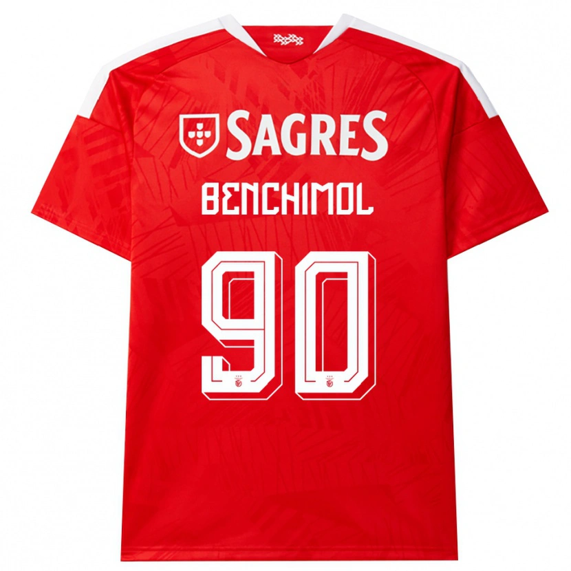 Danxen Homem Camisola Benchimol #90 Vermelho Branco Amarelo Principal 2026/27 Camisa Brasil
