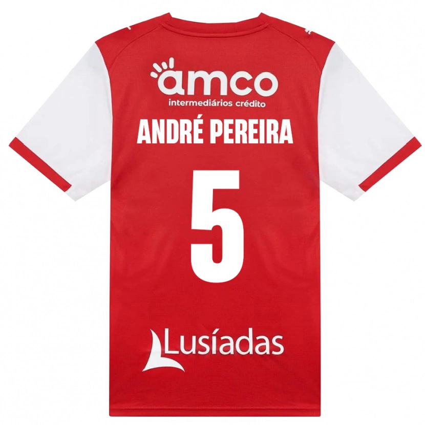Danxen Homem Camisola João Pereira #5 Branco Vermelho Preto Principal 2026/27 Camisa Brasil