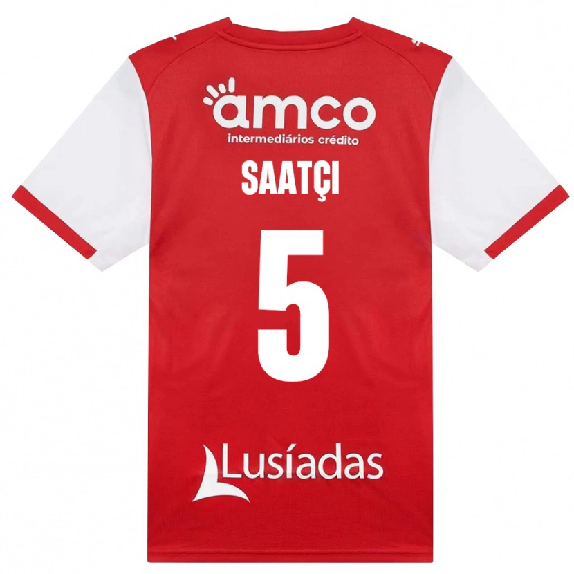 Danxen Homem Camisola Serdar Saatçı #5 Branco Vermelho Preto Principal 2026/27 Camisa Brasil
