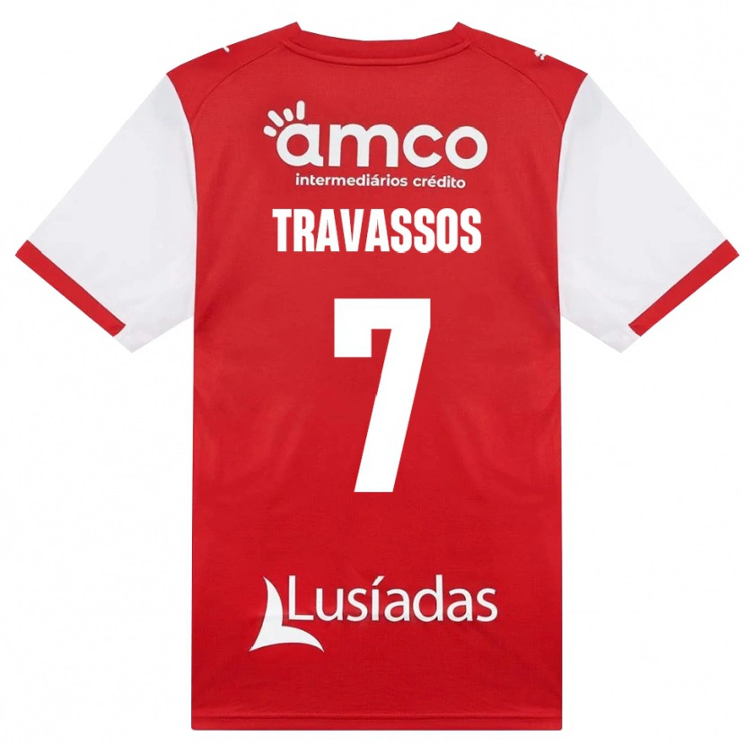 Danxen Homem Camisola Diogo Travassos #7 Branco Vermelho Preto Principal 2026/27 Camisa Brasil