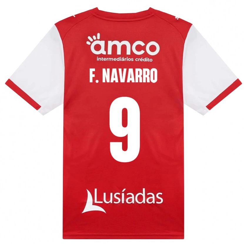 Danxen Homem Camisola Fran Navarro #9 Branco Vermelho Preto Principal 2026/27 Camisa Brasil