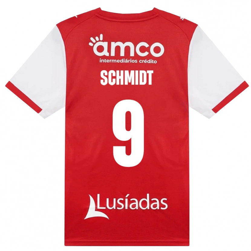Danxen Homem Camisola Malu Schmidt #9 Branco Vermelho Preto Principal 2026/27 Camisa Brasil