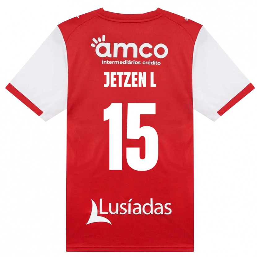 Danxen Homem Camisola Jetzen Lopes #15 Branco Vermelho Preto Principal 2026/27 Camisa Brasil