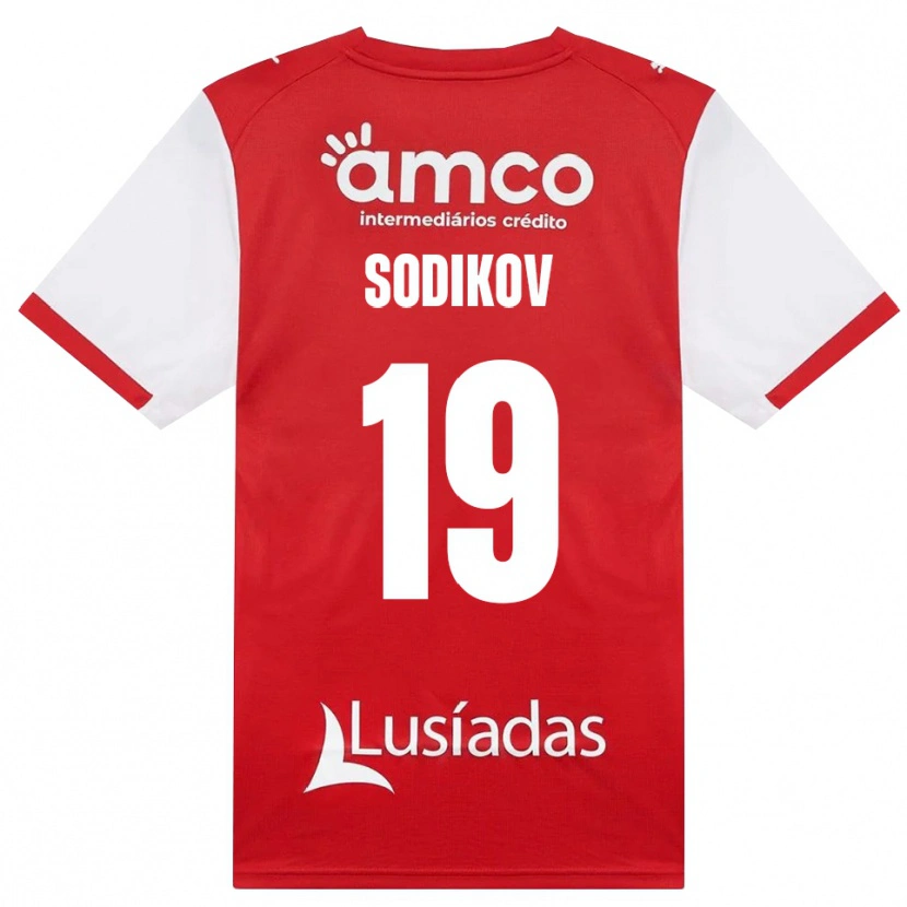 Danxen Homem Camisola Sayfiddin Sodikov #19 Branco Vermelho Preto Principal 2026/27 Camisa Brasil