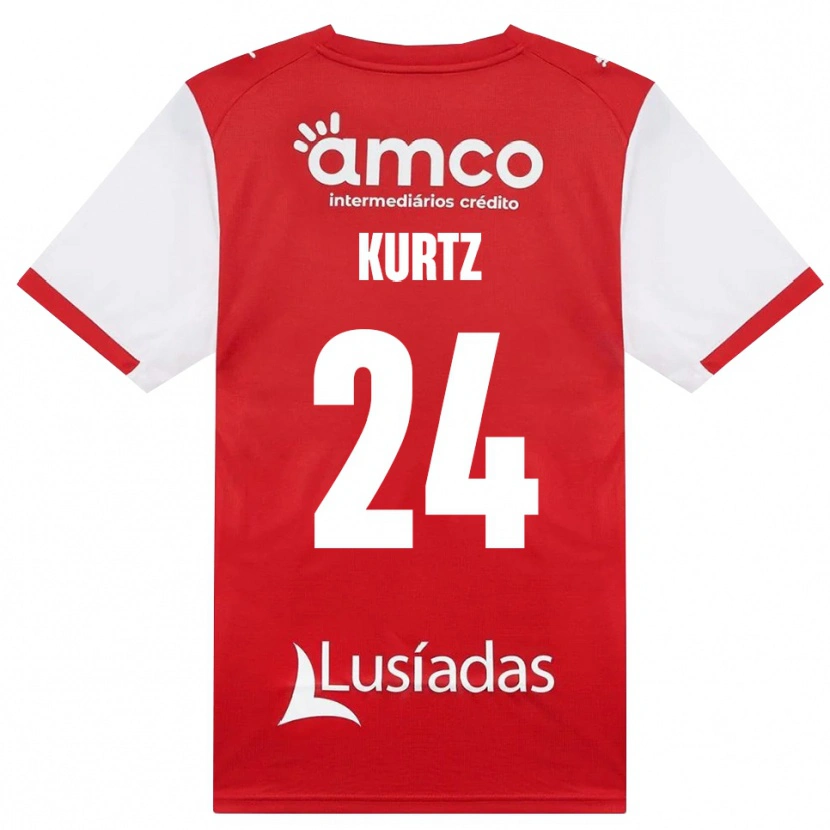 Danxen Homem Camisola Linus Kurtz #24 Branco Vermelho Preto Principal 2026/27 Camisa Brasil