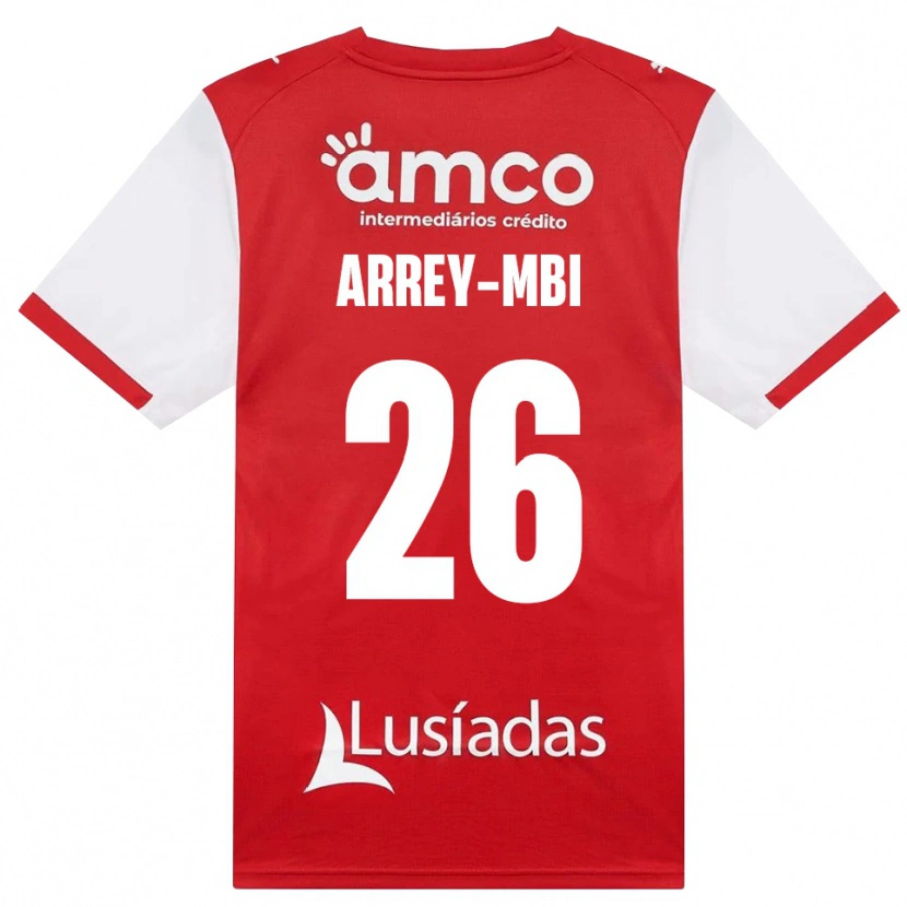 Danxen Homem Camisola Bright Arrey-Mbi #26 Branco Vermelho Preto Principal 2026/27 Camisa Brasil