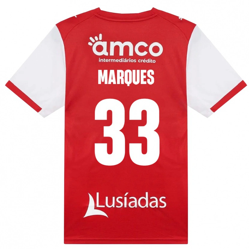 Danxen Homem Camisola João Marques #33 Branco Vermelho Preto Principal 2026/27 Camisa Brasil