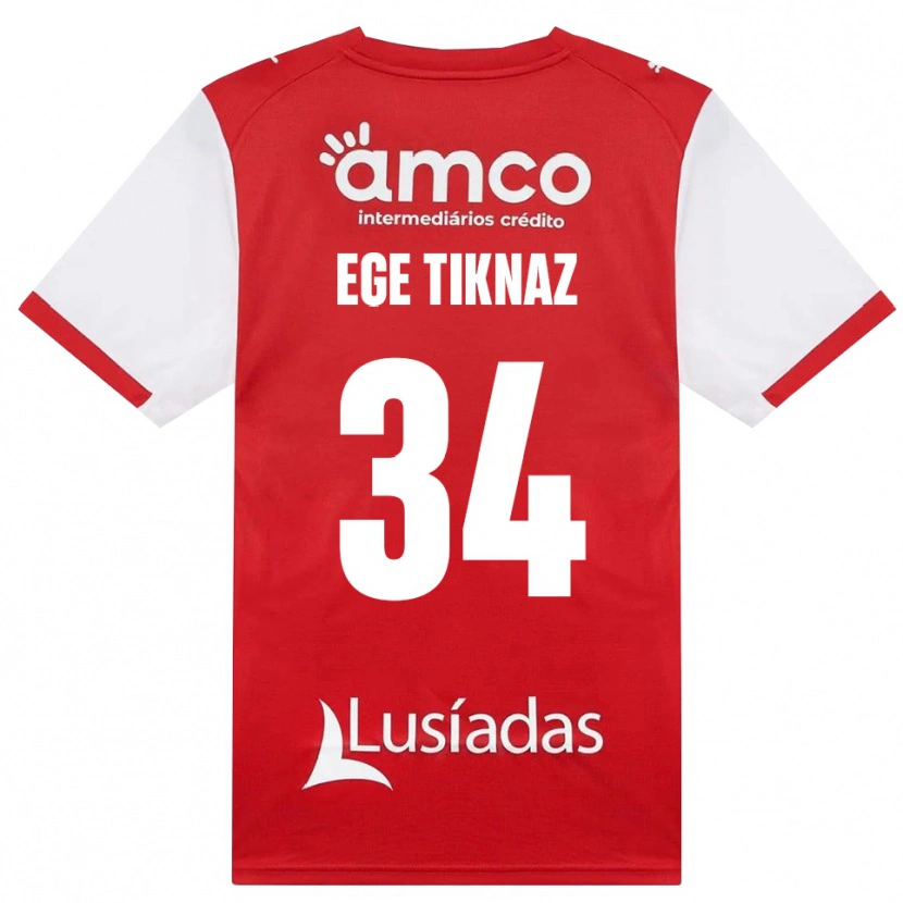 Danxen Homem Camisola Demir Ege Tıknaz #34 Branco Vermelho Preto Principal 2026/27 Camisa Brasil