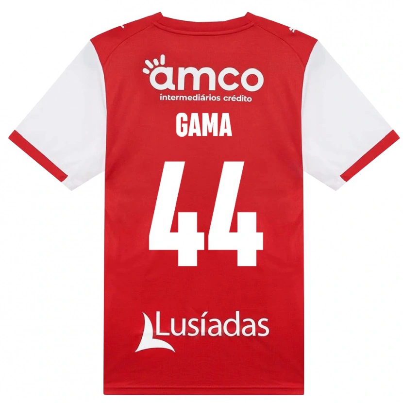 Danxen Homem Camisola Dinis Gama #44 Branco Vermelho Preto Principal 2026/27 Camisa Brasil