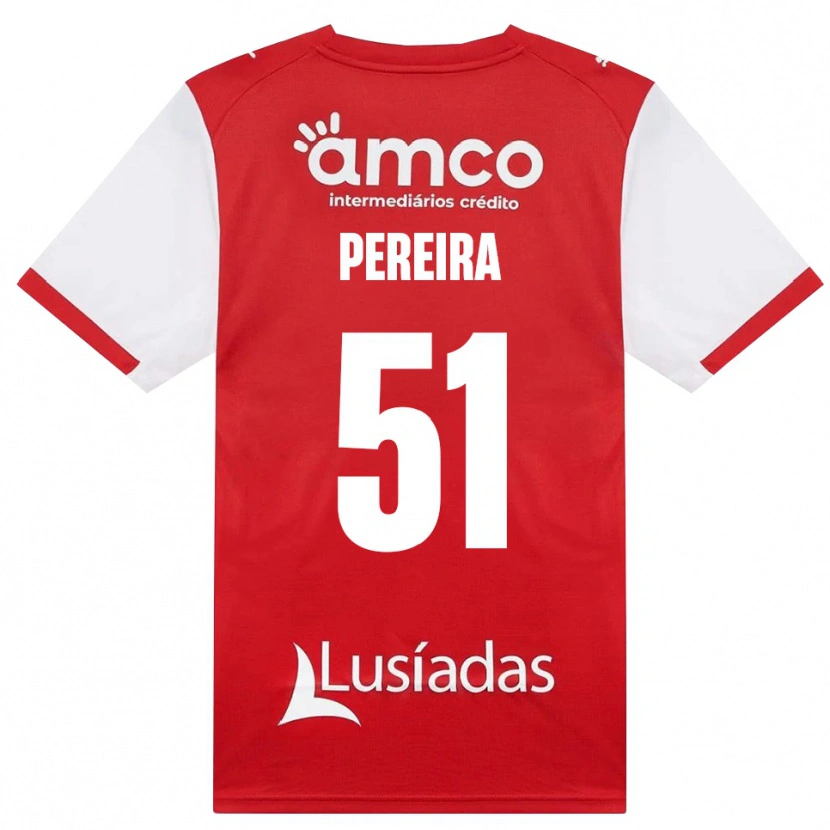 Danxen Homem Camisola Evy Pereira #51 Branco Vermelho Preto Principal 2026/27 Camisa Brasil