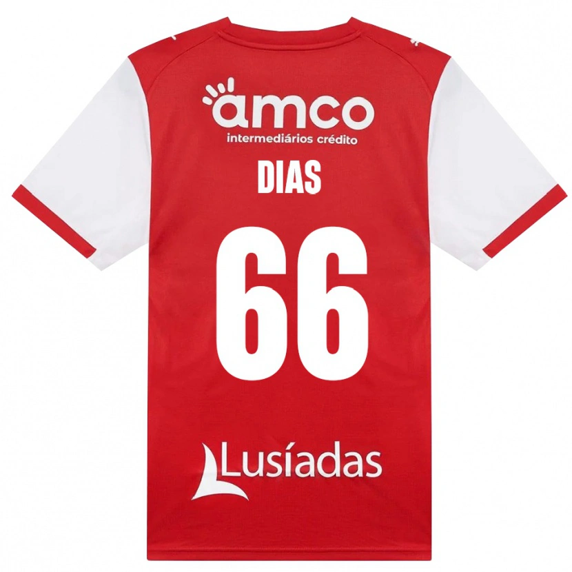 Danxen Homem Camisola Gonçalo Dias #66 Branco Vermelho Preto Principal 2026/27 Camisa Brasil