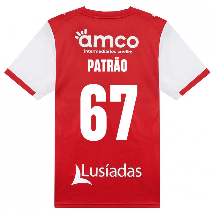 Danxen Homem Camisola Afonso Patrão #67 Branco Vermelho Preto Principal 2026/27 Camisa Brasil