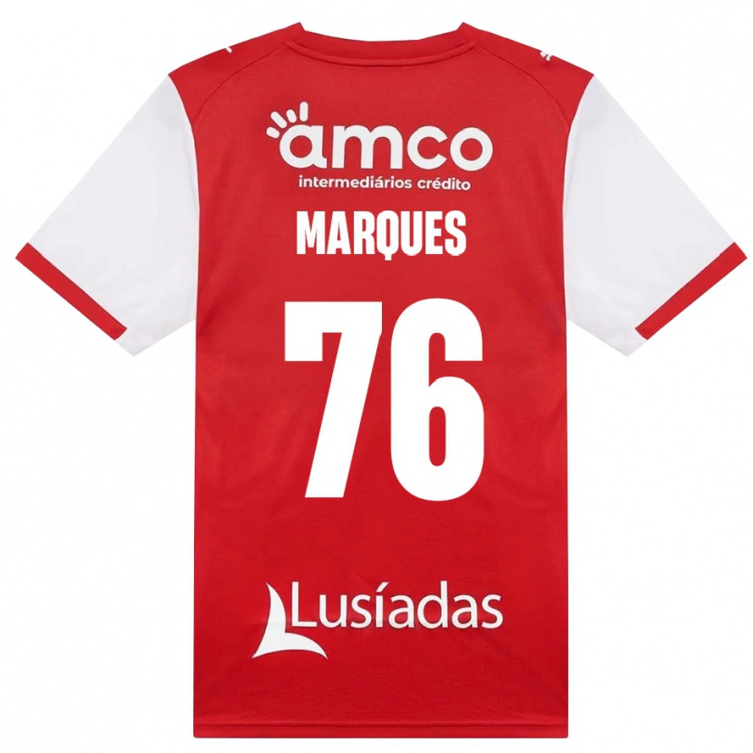 Danxen Homem Camisola Tomás Marques #76 Branco Vermelho Preto Principal 2026/27 Camisa Brasil