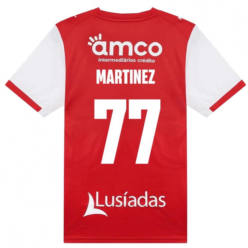 Danxen Homem Camisola Gabri Martínez #77 Branco Vermelho Preto Principal 2026/27 Camisa Brasil