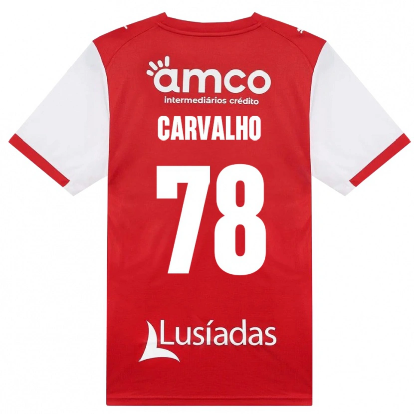 Danxen Homem Camisola João Carvalho #78 Branco Vermelho Preto Principal 2026/27 Camisa Brasil