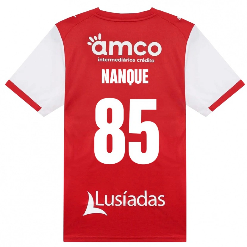 Danxen Homem Camisola Edgar Nanque #85 Branco Vermelho Preto Principal 2026/27 Camisa Brasil