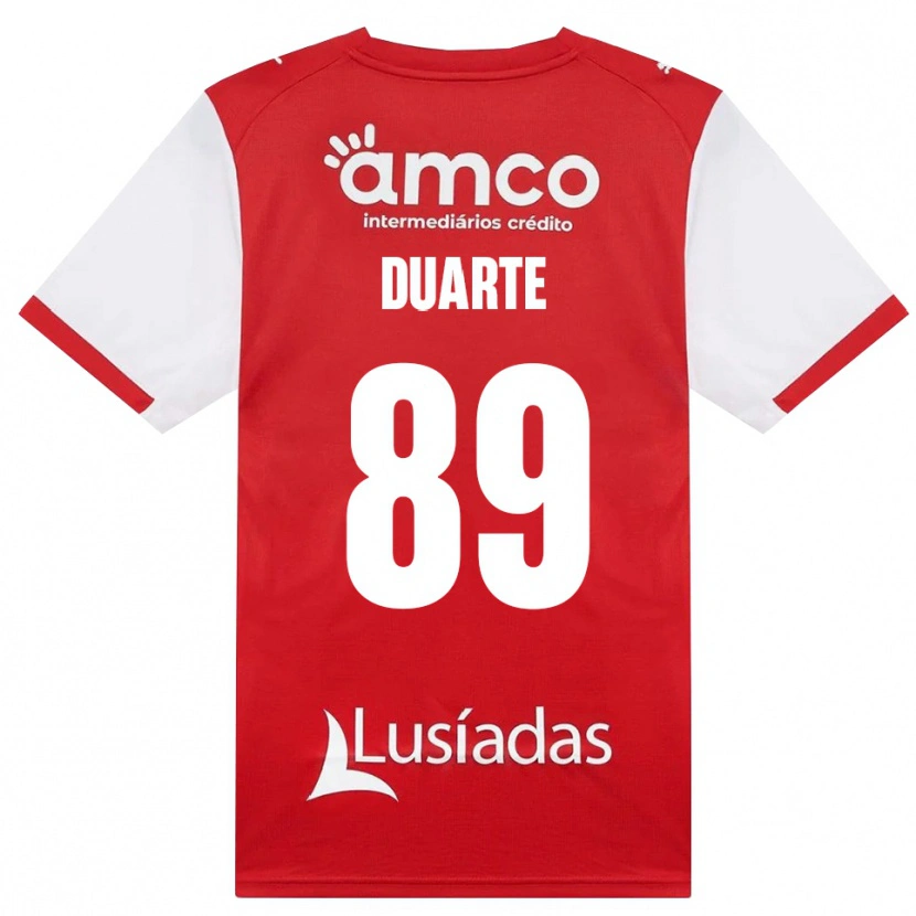 Danxen Homem Camisola Afonso Duarte #89 Branco Vermelho Preto Principal 2026/27 Camisa Brasil