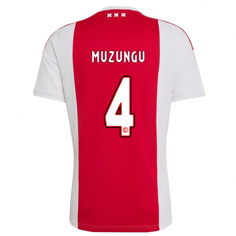 Danxen Homem Camisola Marvyn Muzungu #4 Vermelho Branco Amarelo Principal 2026/27 Camisa Brasil