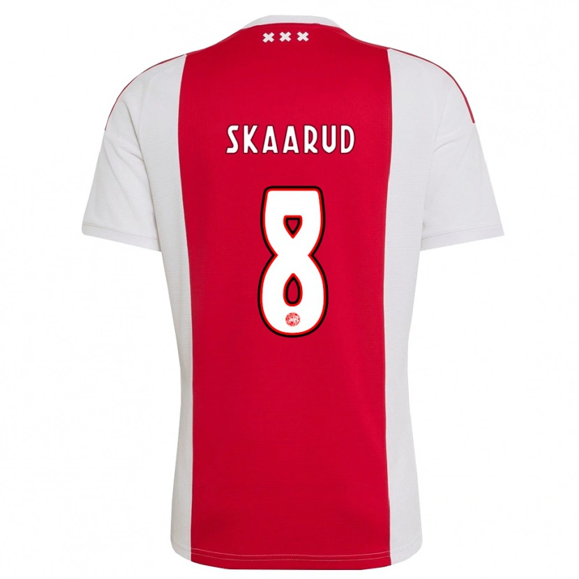 Danxen Homem Camisola Daniel Skaarud #8 Vermelho Branco Amarelo Principal 2026/27 Camisa Brasil