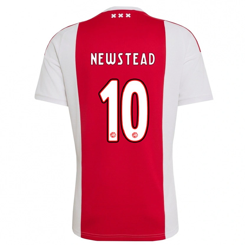 Danxen Homem Camisola Xander Newstead #10 Vermelho Branco Amarelo Principal 2026/27 Camisa Brasil