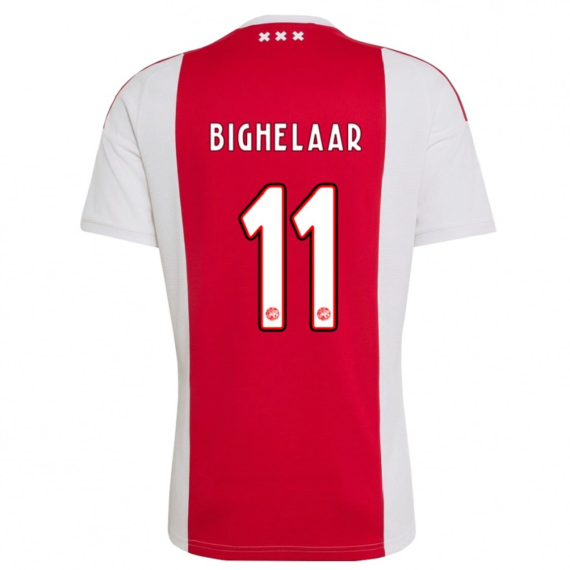 Danxen Homem Camisola Marjolijn Van Den Bighelaar #11 Vermelho Branco Amarelo Principal 2026/27 Camisa Brasil