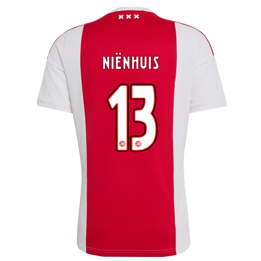 Danxen Homem Camisola Lois Niënhuis #13 Vermelho Branco Amarelo Principal 2026/27 Camisa Brasil