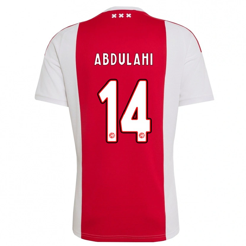 Danxen Homem Camisola Liban Abdulahi #14 Vermelho Branco Amarelo Principal 2026/27 Camisa Brasil