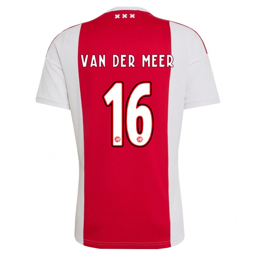 Danxen Homem Camisola Reno Van Der Meer #16 Vermelho Branco Amarelo Principal 2026/27 Camisa Brasil