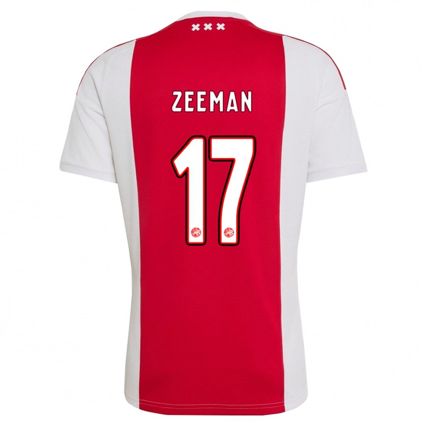 Danxen Homem Camisola Kelly Zeeman #17 Vermelho Branco Amarelo Principal 2026/27 Camisa Brasil
