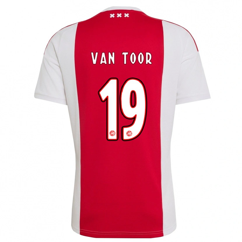 Danxen Homem Camisola Julian Van Toor #19 Vermelho Branco Amarelo Principal 2026/27 Camisa Brasil