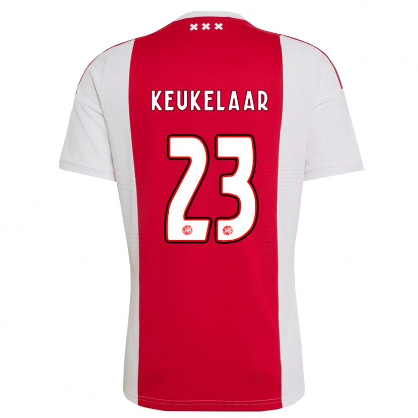 Danxen Homem Camisola Lotte Keukelaar #23 Vermelho Branco Amarelo Principal 2026/27 Camisa Brasil